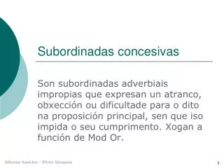 subordinadas concesivas