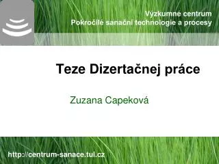 teze d iz erta nej pr ce