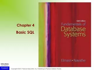 Chapter 4 Basic SQL