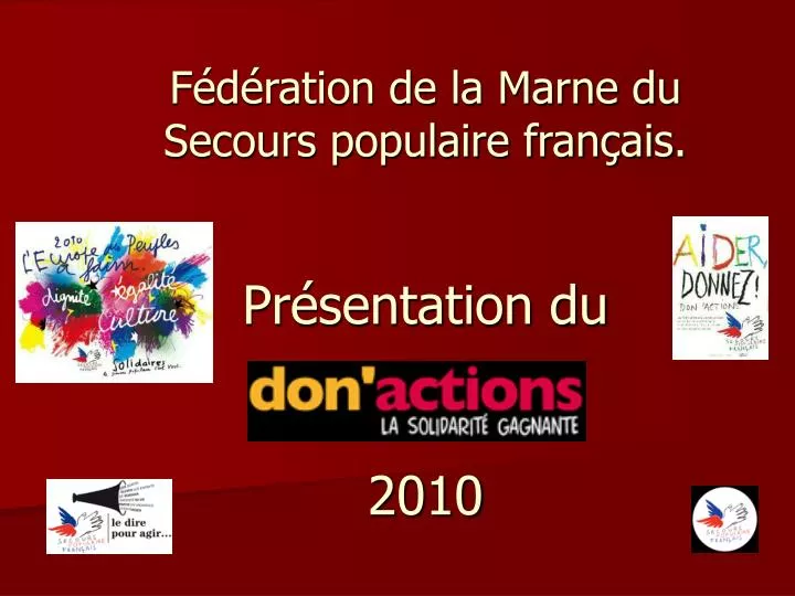 f d ration de la marne du secours populaire fran ais pr sentation du 2010