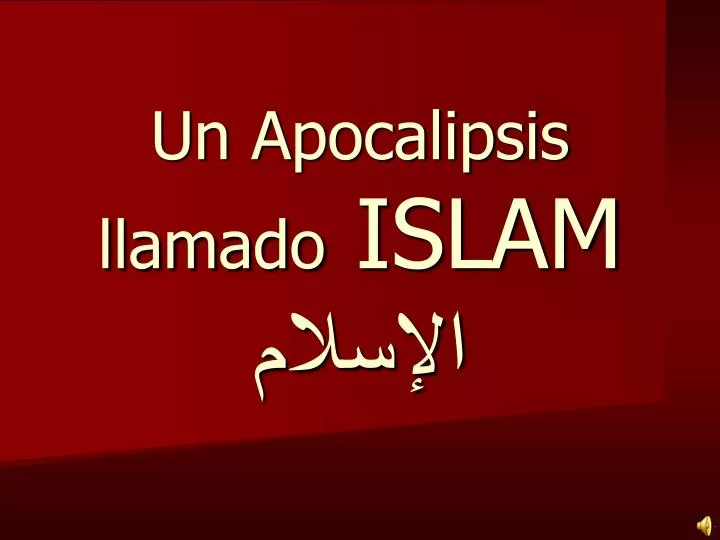 un apocalipsis llamado islam