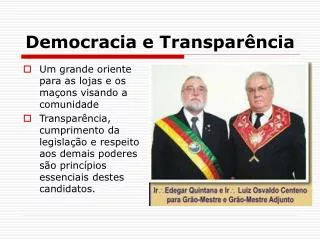 democracia e transpar ncia