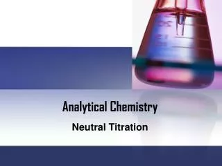 Analytical Chemistry