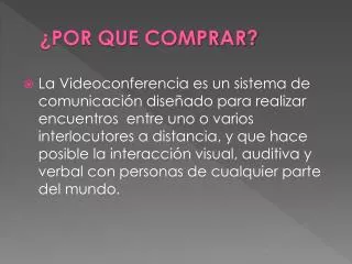 por que comprar