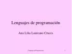 Lenguajes de programación - slide 1
