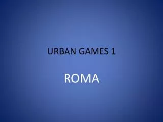 urban games 1