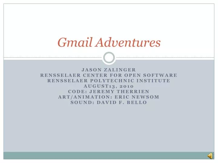 gmail adventures