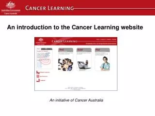 An introduction to the Cancer Learning website