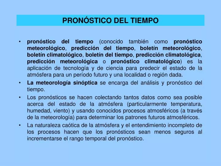 Ppt PronÓstico Del Tiempo Powerpoint Presentation Free Download Id