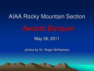 AIAA Rocky Mountain Section