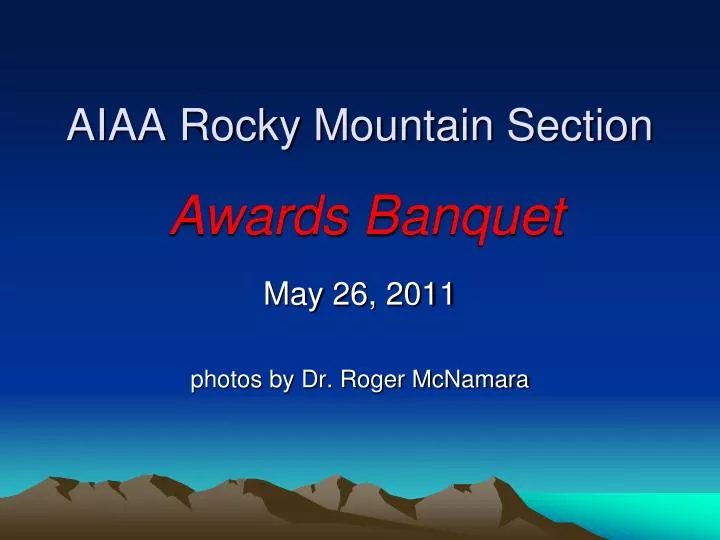 aiaa rocky mountain section