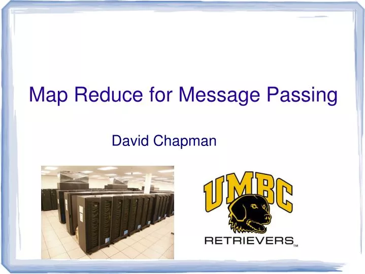 map reduce for message passing