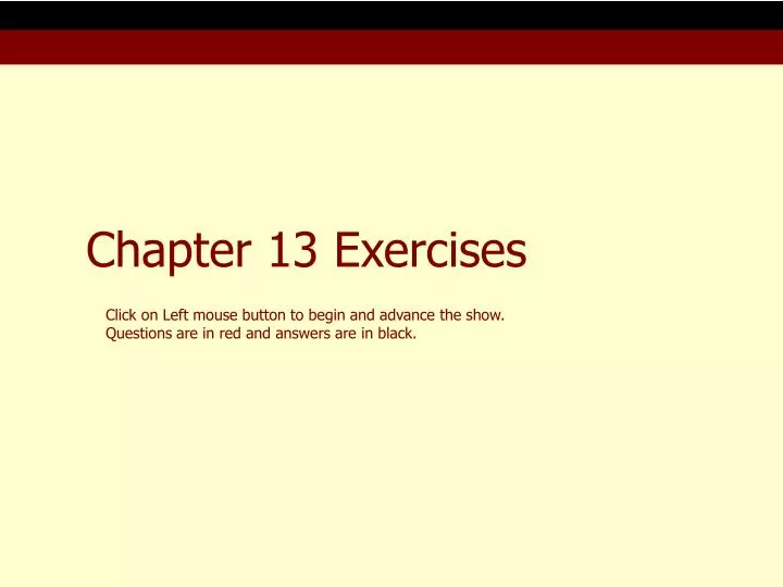 chapter 13 exercises