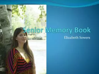 Senior Memory Book