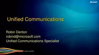 Unified Communications