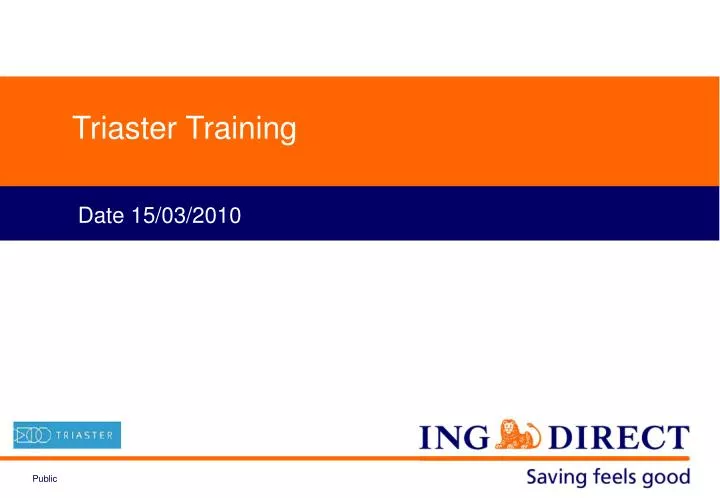 triaster training