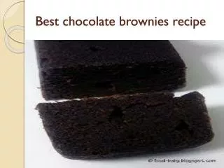 Best chocolate brownies recipe