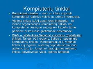 kompiuteri tinklai