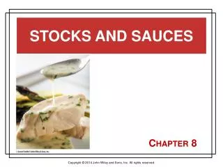 Stocks and Sauces