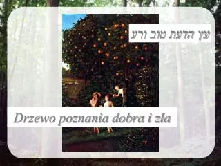 drzewo poznania dobra i z a