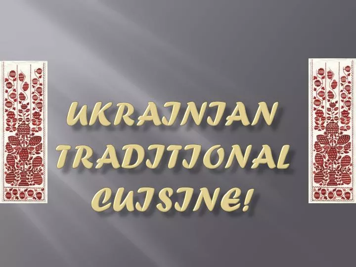 ukrainian traditional cuisine