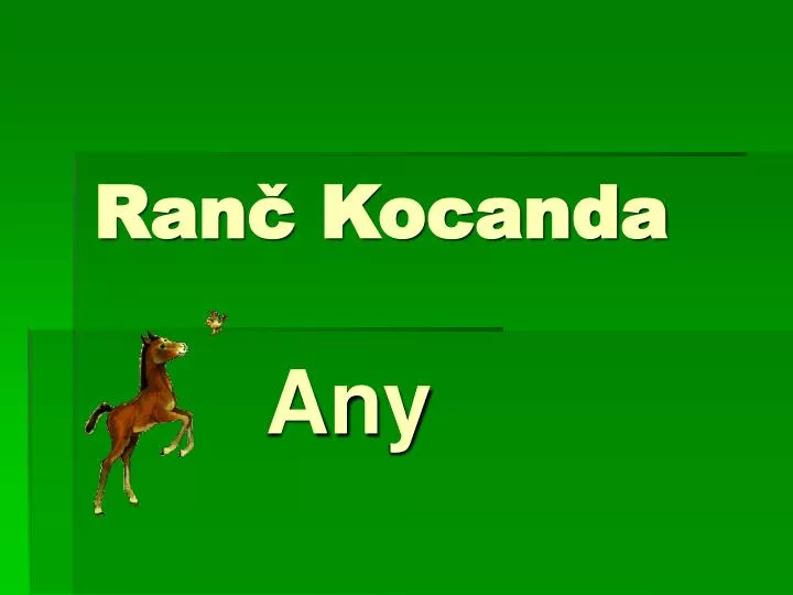 ran kocanda