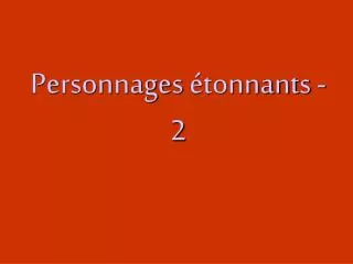 personnages tonnants 2