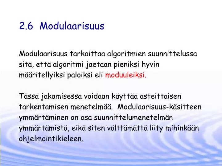 2 6 modulaarisuus