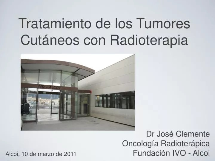 tratamiento de los tumores cut neos con radioterapia