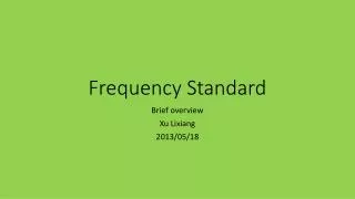 Frequency Standard