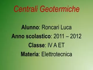 centrali geotermiche