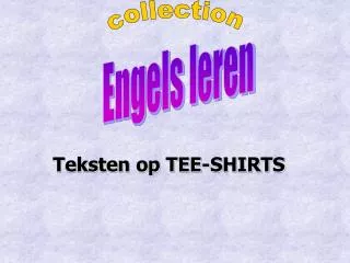 teksten op tee shirts