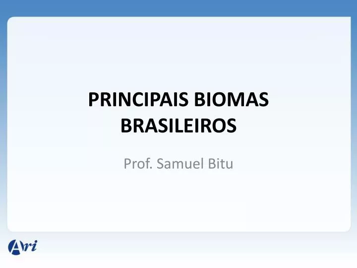principais biomas brasileiros