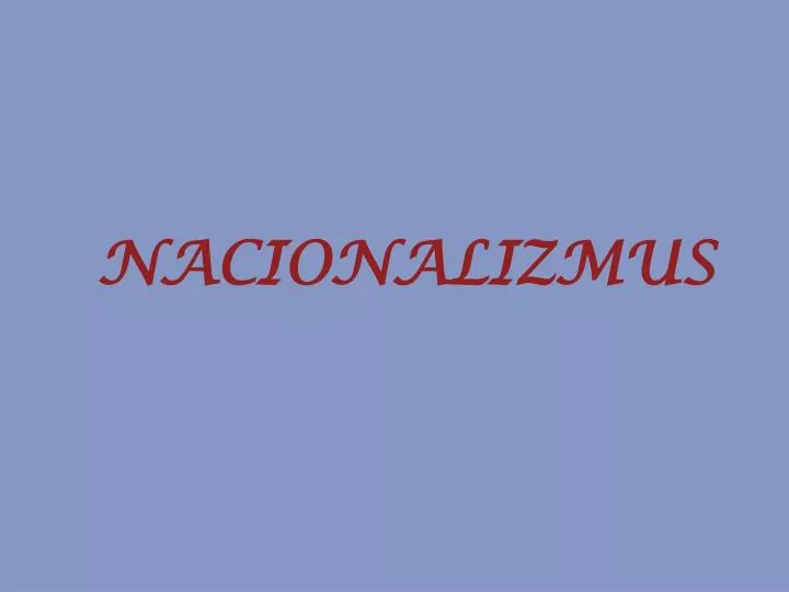 nacionalizmus