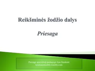 reik min s od io dalys priesaga
