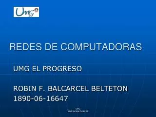 redes de computadoras