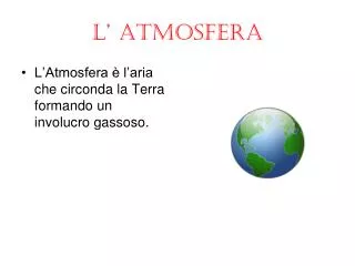 l atmosfera