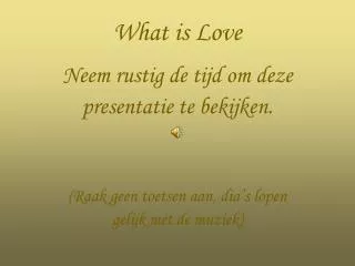 what is love