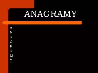 anagramy