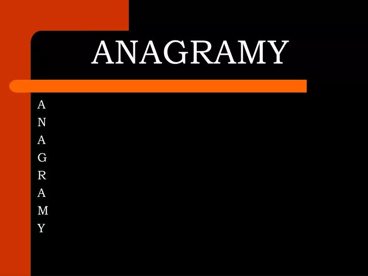 anagramy