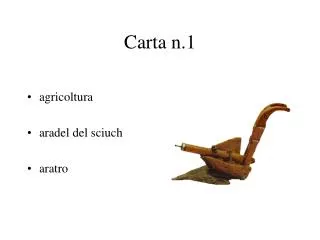 carta n 1