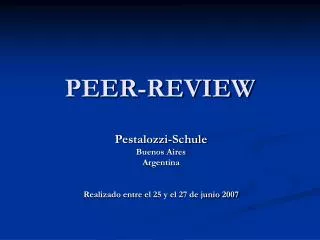 peer review