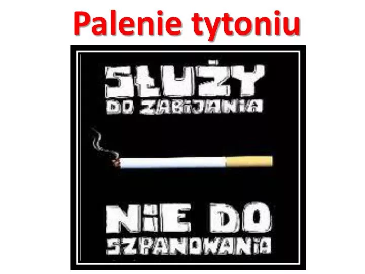 palenie tytoniu