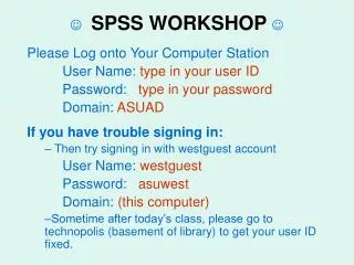 spss workshop