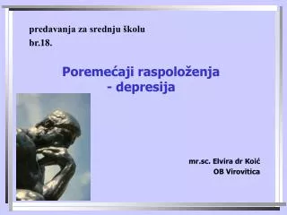 poreme aji raspolo enja depresija