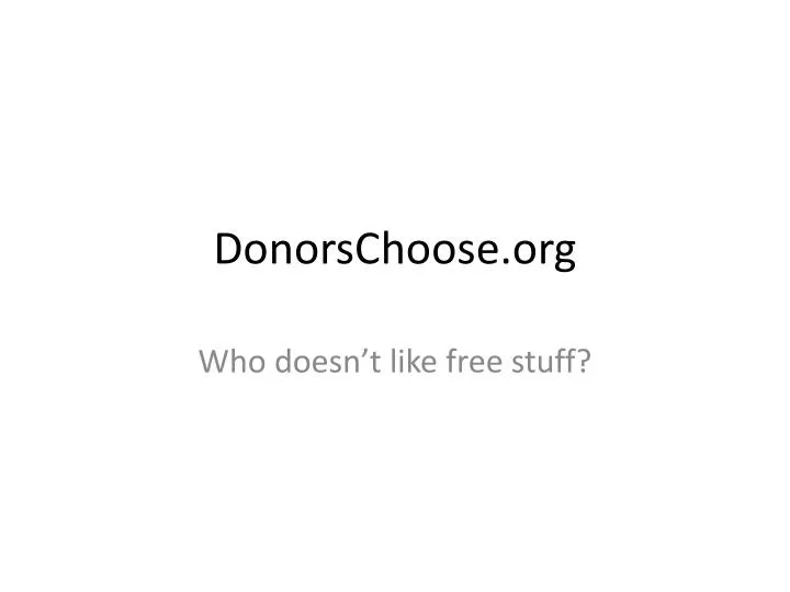 donorschoose org