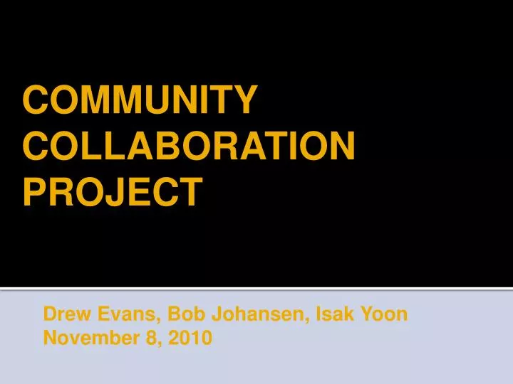 community collaboration project