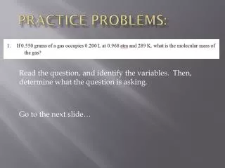 practice problems