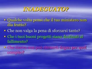 inadeguato