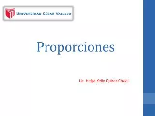 p roporciones